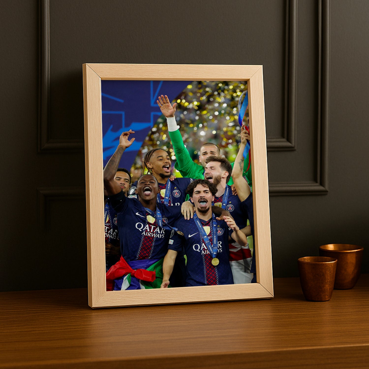 Cadre Photo PSG – Joie Collective Champions League 2026 | Célébration Équipe TonCadre