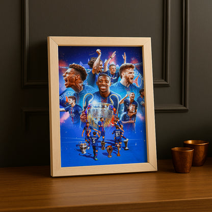 Cadre Photo PSG – Poster Collector Champions League 2026 | Montage Joueurs TonCadre