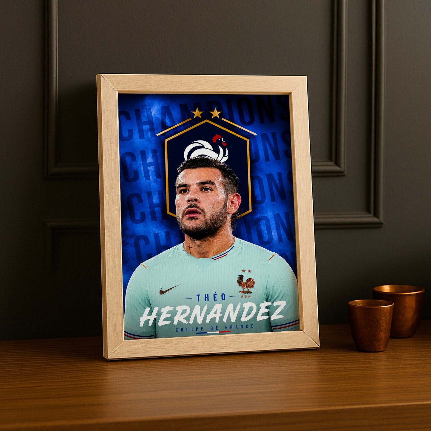 Cadre Photo Théo Hernandez – Équipe de France TonCadre