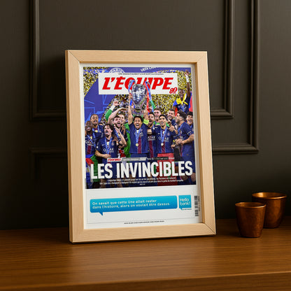 Cadre Photo Une L'Équipe – "Les Invincibles" PSG Champions League 2026 TonCadre