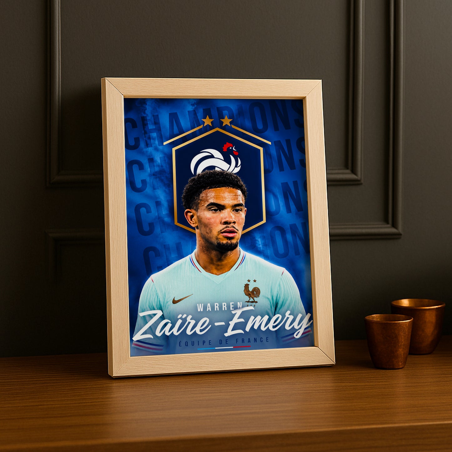 Cadre Photo Warren Zaïre-Emery – Équipe de France TonCadre