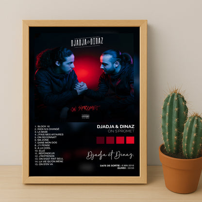 Cadre photo Album Musicaux - On S'Promet de Djadja & Dinaz