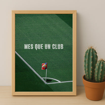 Poster encadrée FC Barcelone - Mes Que Un Club
