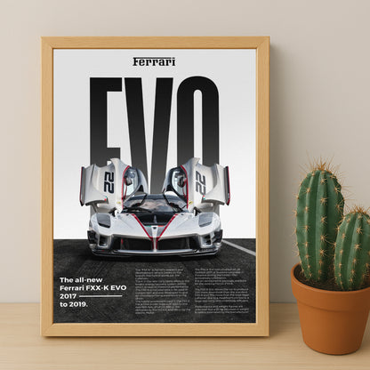 Poster Voitures - Ferrari FXX-K EVO