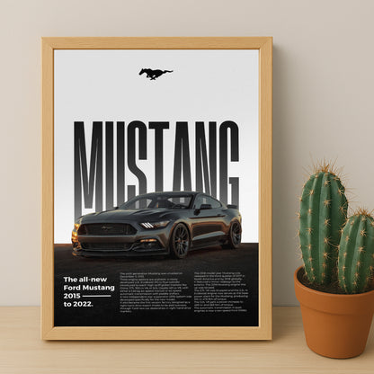 Poster Voitures - Ford Mustang 2015
