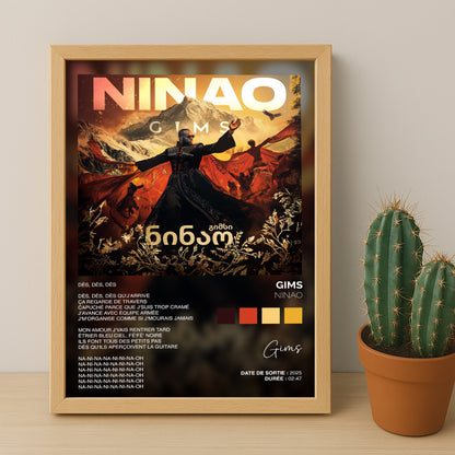 Cadre photo Titre Musicaux - Ninao de Gims