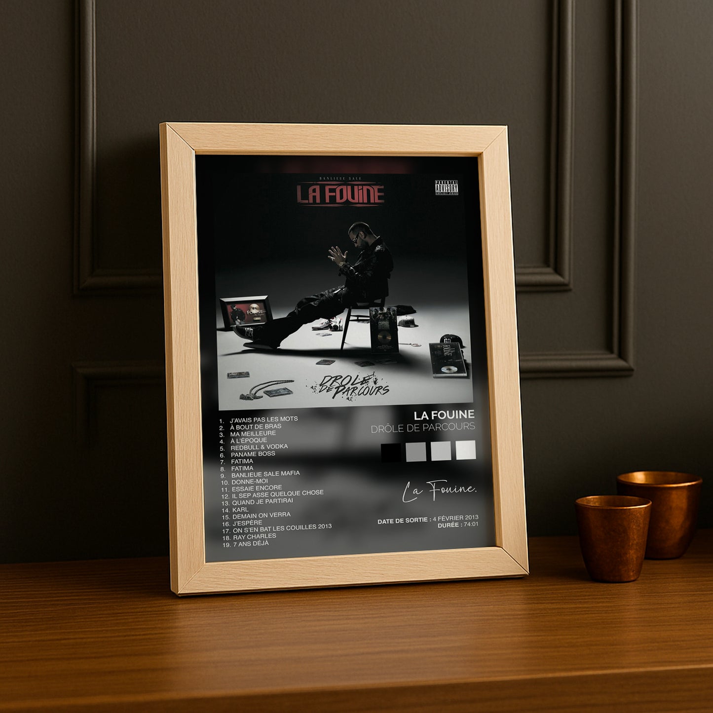 Cadre Photo La Fouine - Drôle de parcours