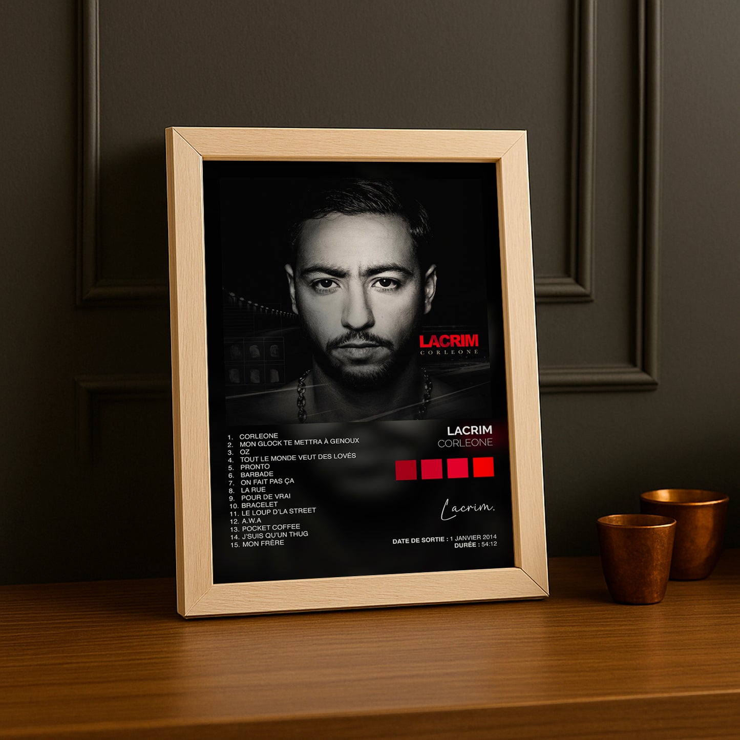 Cadre Photo Lacrim - Corleone