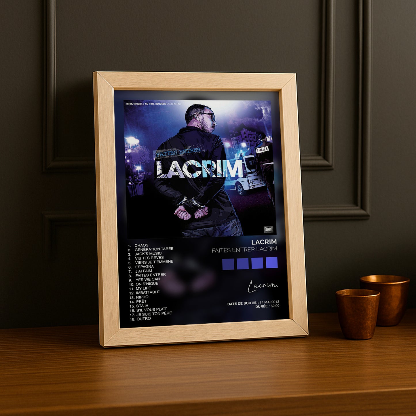 Cadre Photo Lacrim - Faites entrer Lacrim