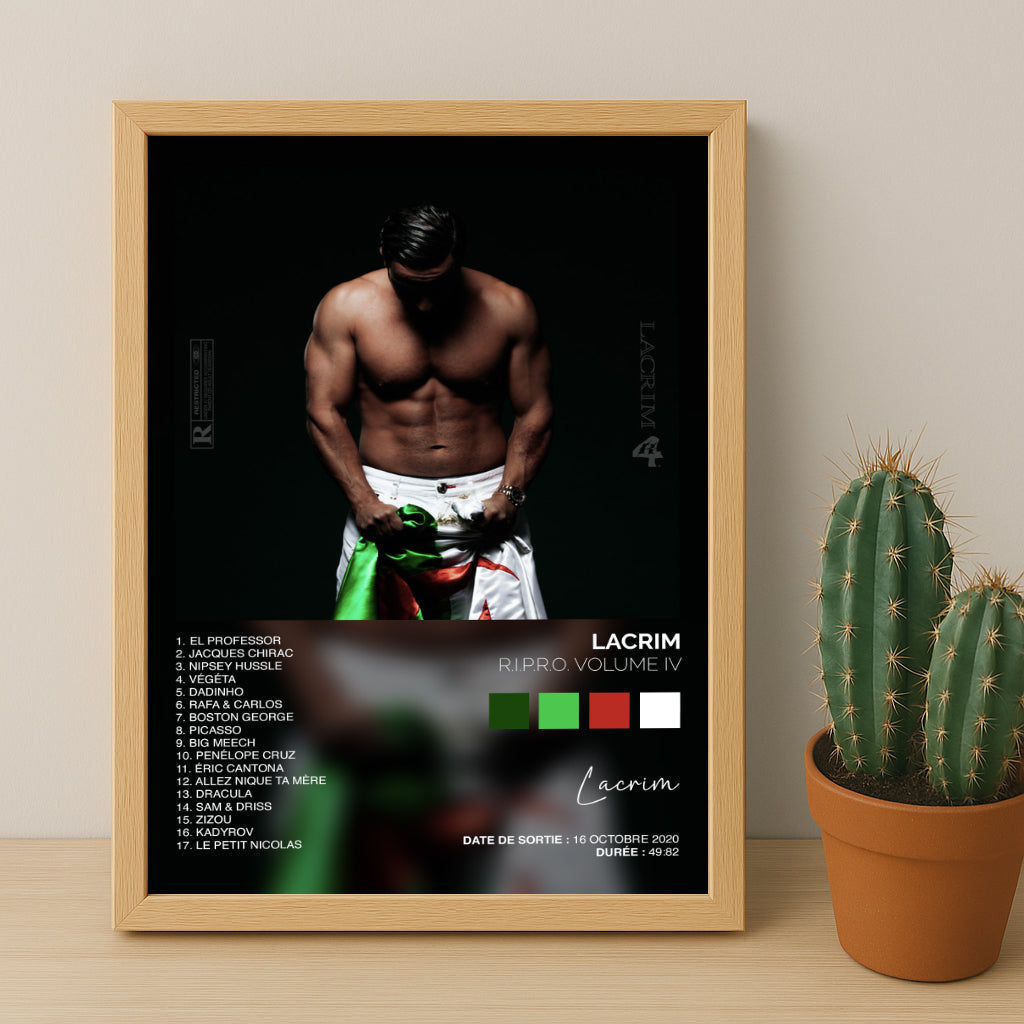 Cadre photo Album Musicaux - Ripro Volume 4 de Lacrim