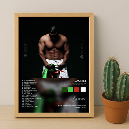 Cadre photo Album Musicaux - Ripro Volume 4 de Lacrim