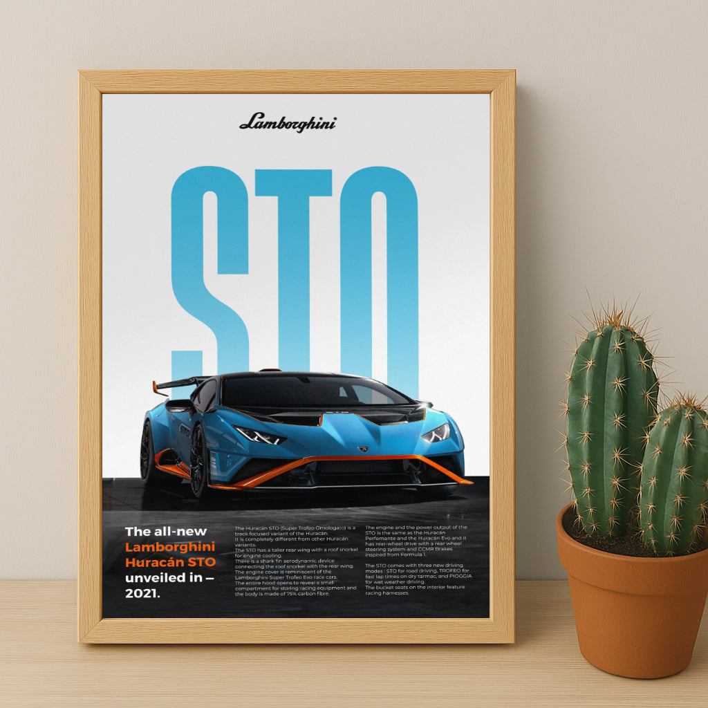 Poster Voitures - Lamborghini Huracan STO