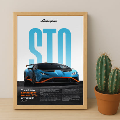 Poster Voitures - Lamborghini Huracan STO