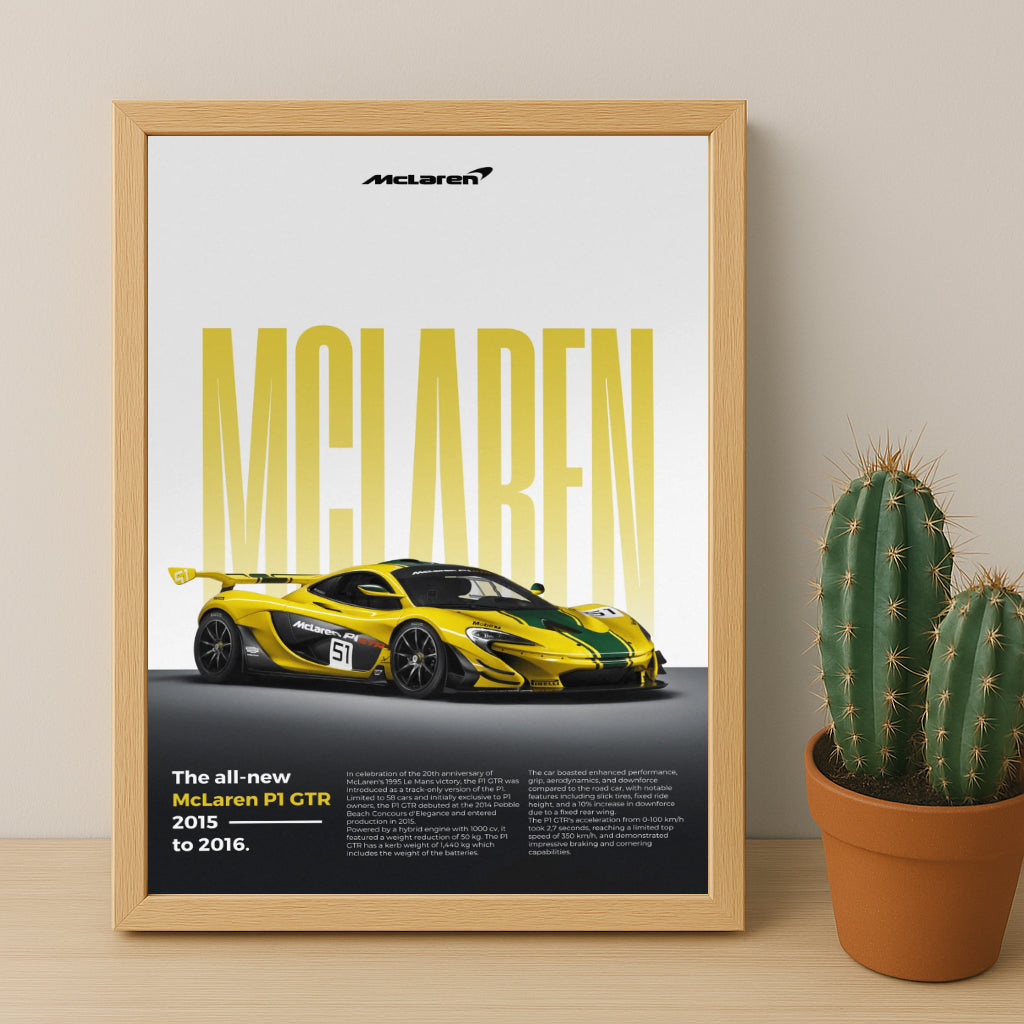 Poster Voitures - McLaren P1 GTR