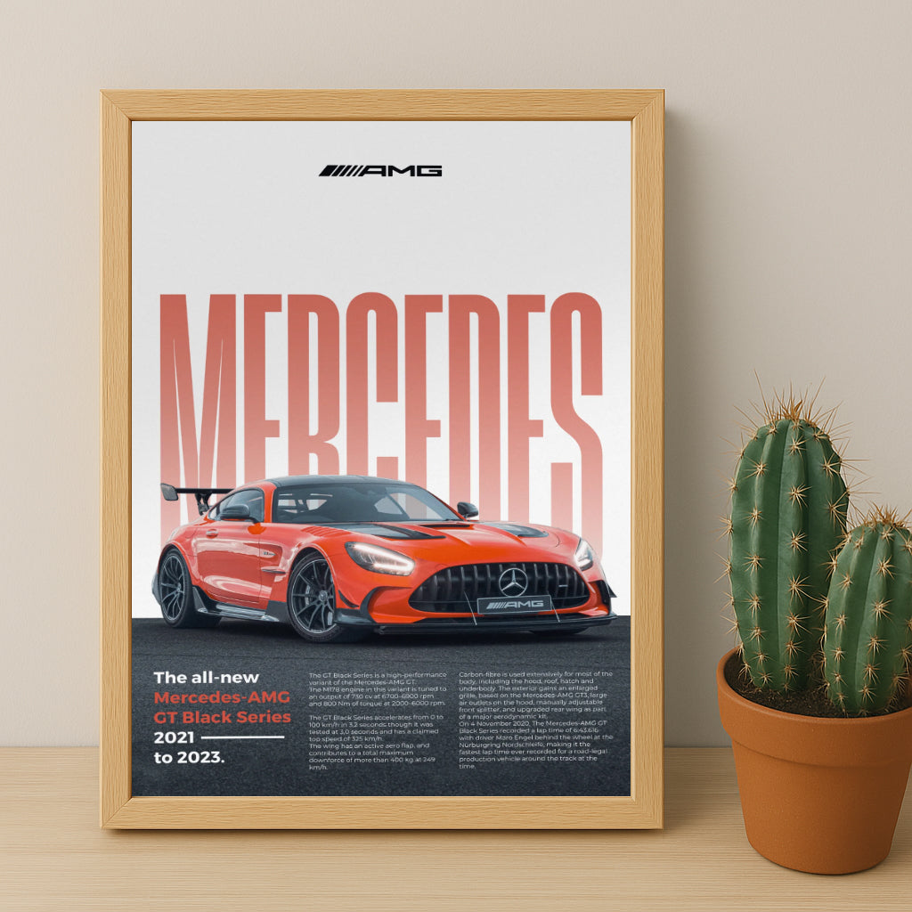 Poster Voitures - Mercedes AMG GT Black Series