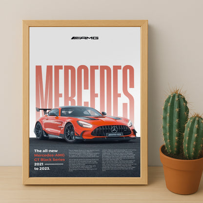 Poster Voitures - Mercedes AMG GT Black Series