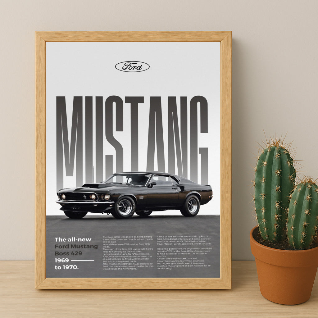 Poster Voitures - Ford Mustang Boss 429