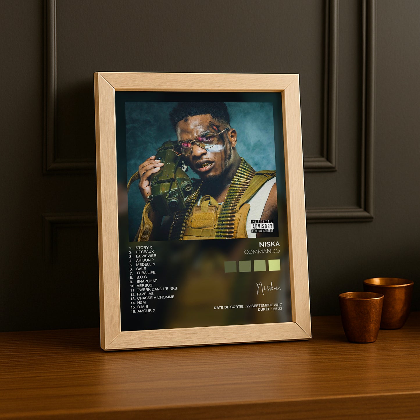 Cadre photo Niska - Commando