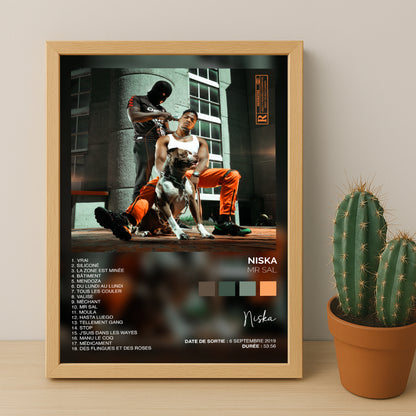 Cadre photo Album Musicaux - Mr Sal de Niska