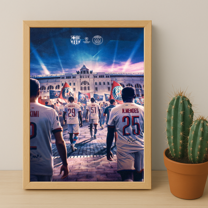 Poster encadrée Paris Saint-Germain - Illustration