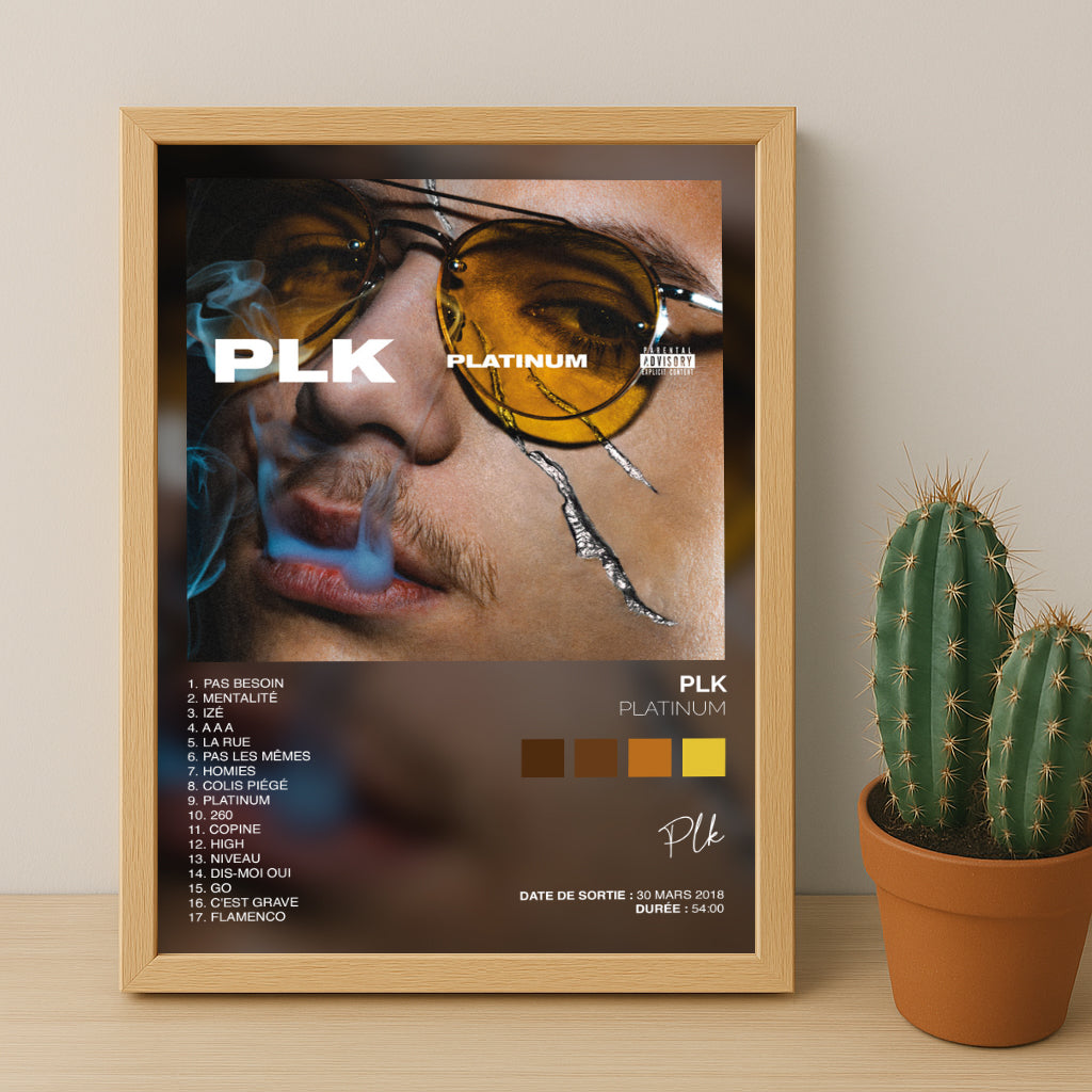 Cadre photo Album Musicaux - Platinum de PLK