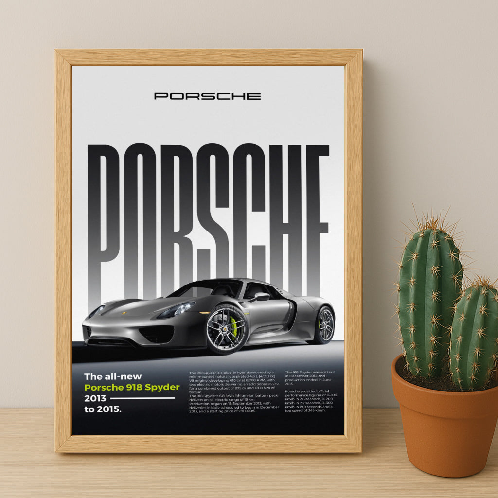 Poster Voitures - Porsche 918 Spyder