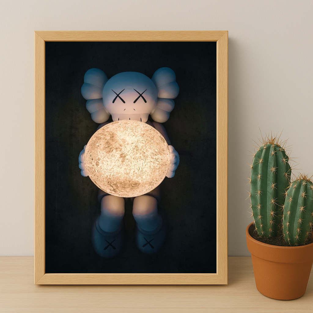 Poster Kaws - Companion Lune