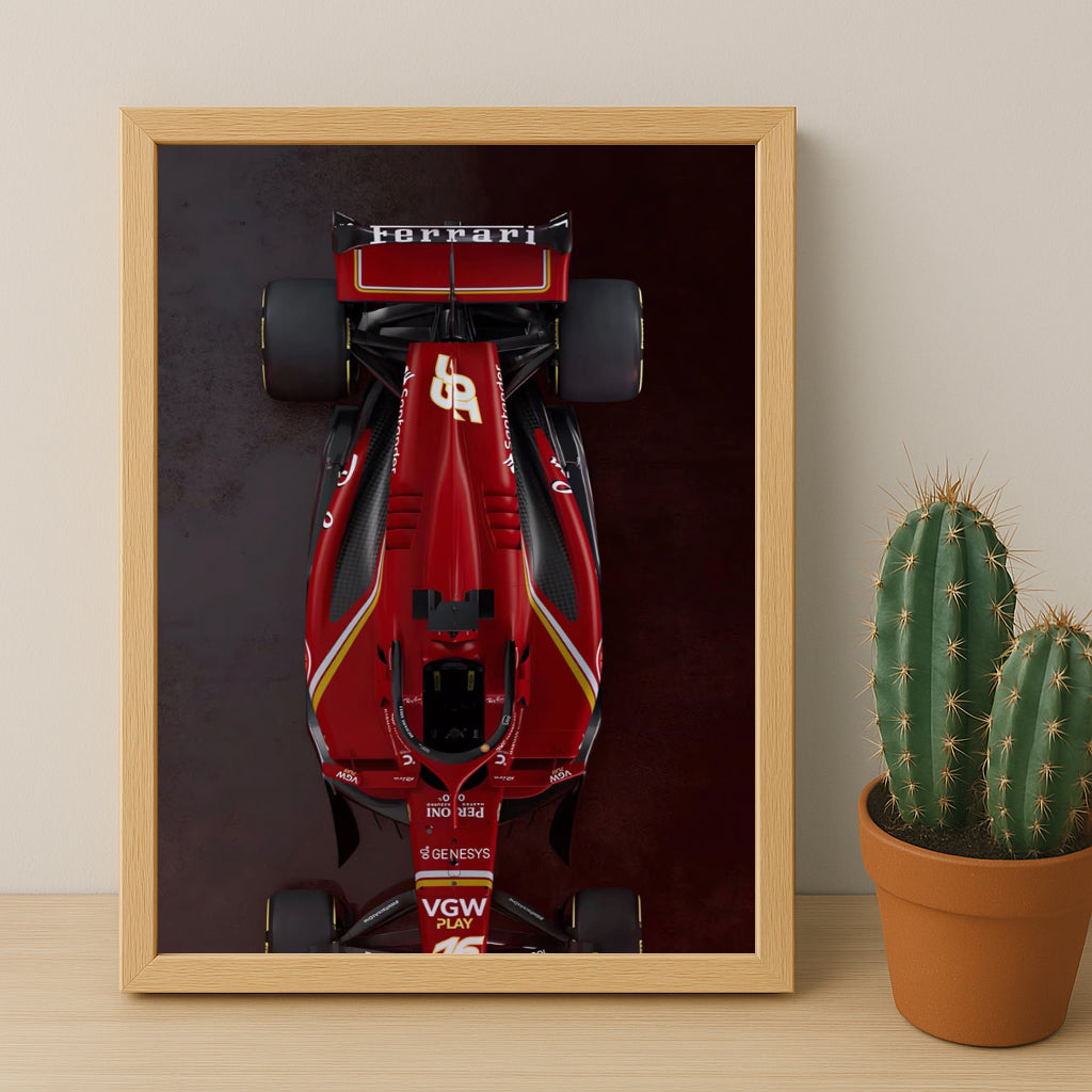 Poster encadrée Formule 1 - Ferrari
