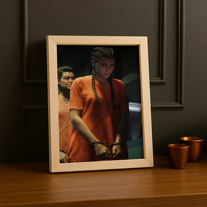 Poster Grand Theft Auto VI – Lucia Prison Encadré TonCadre