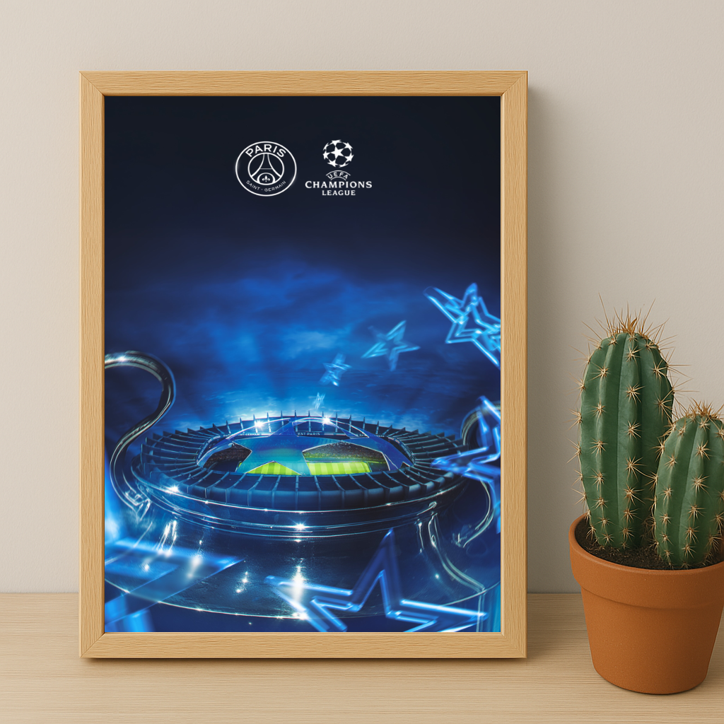 Poster encadrée Paris Saint-Germain - Ligue des Champions