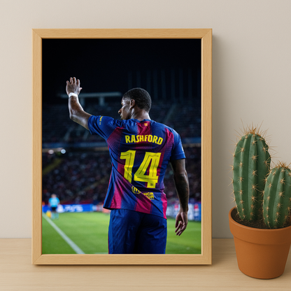 Poster encadrée FC Barcelone - Rashford