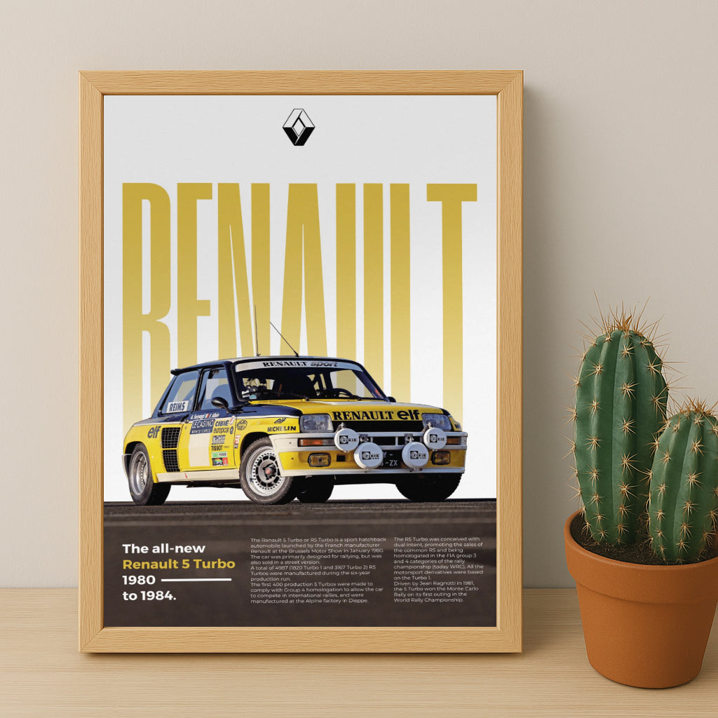 Poster Voitures - Renault 5 Turbo