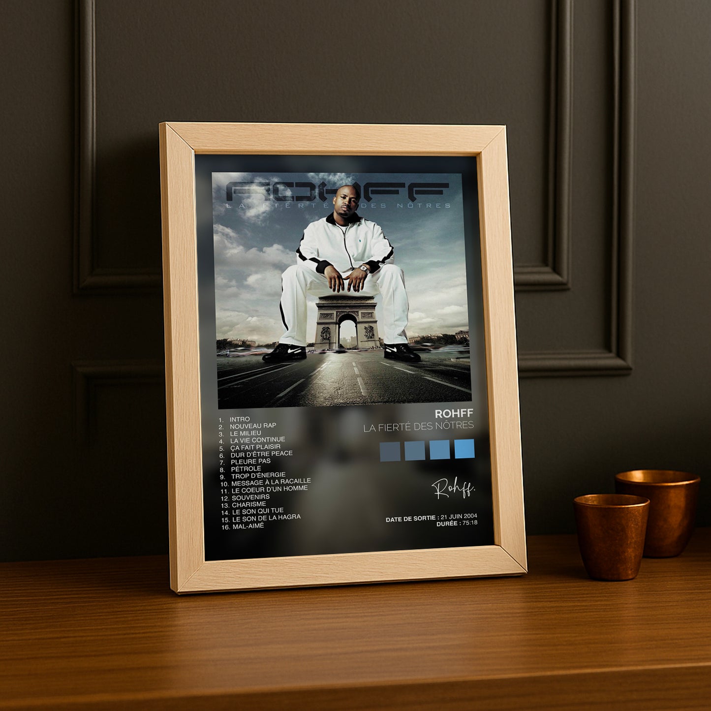 Cadre Photo Rohff - La fierté des nôtres