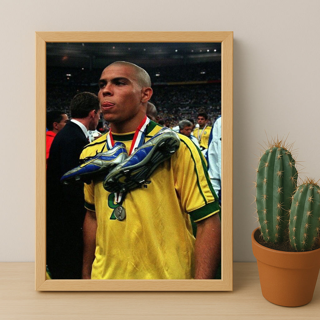 Poster encadrée Brazil - Ronaldo 9