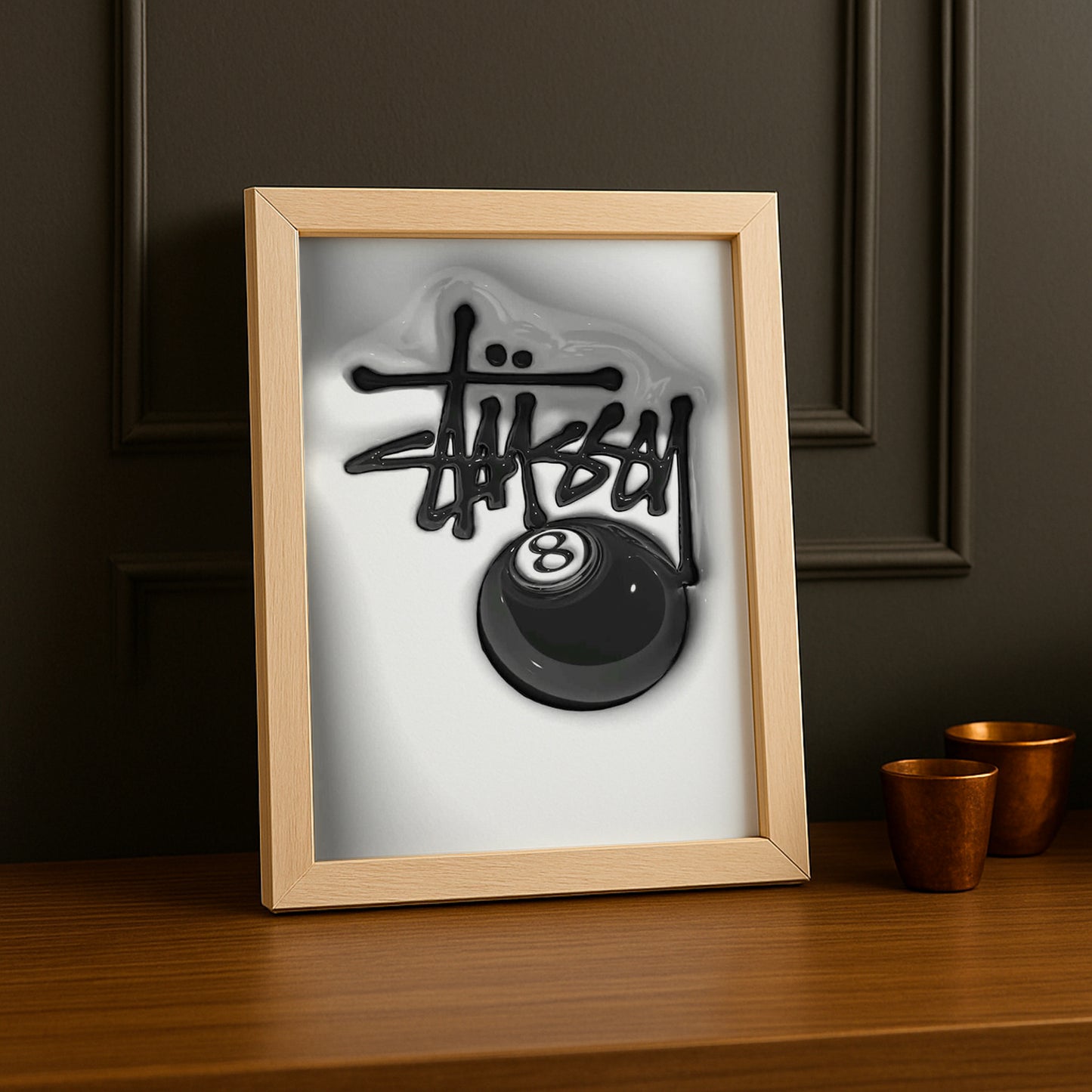 Cadre photo Stüssy 8 logo