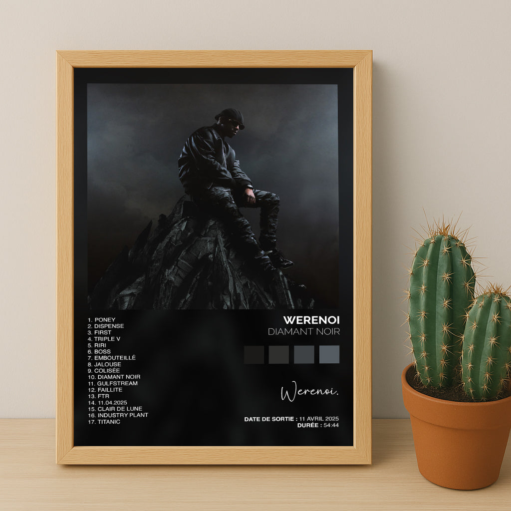 Cadre photo Album Musicaux - Diamant Noir de Werenoi