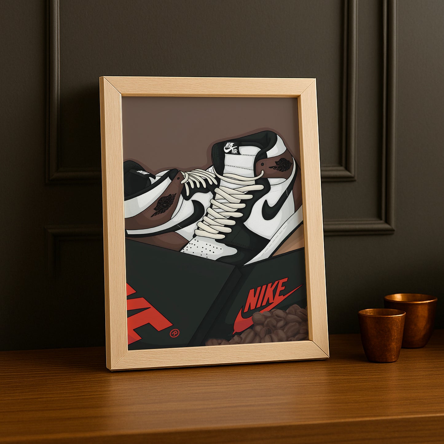 Poster Nike Air Jordan 1 High Brown