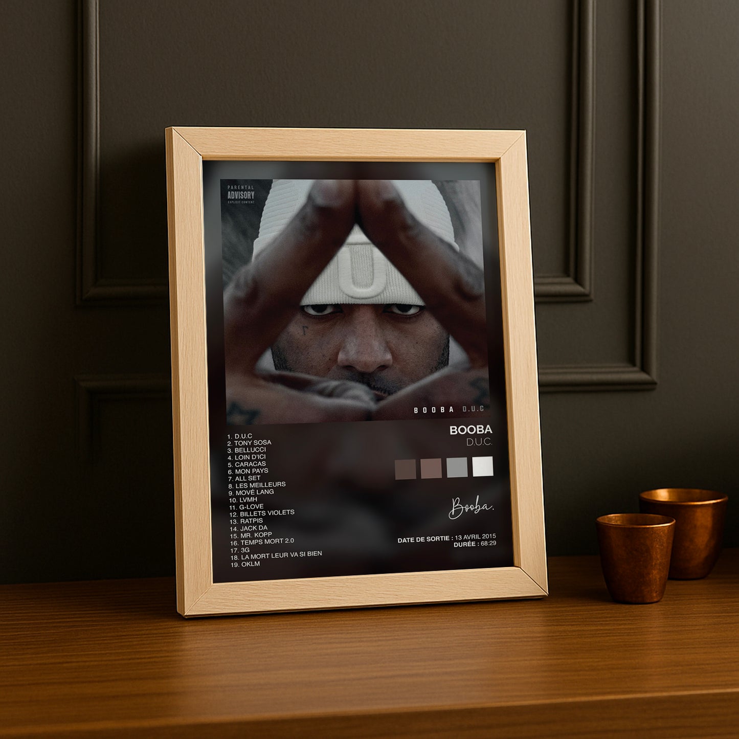 Cadre photo Album Musicaux - D.U.C de Booba