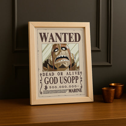 Cadre photo One Piece - Wanted God Usopp
