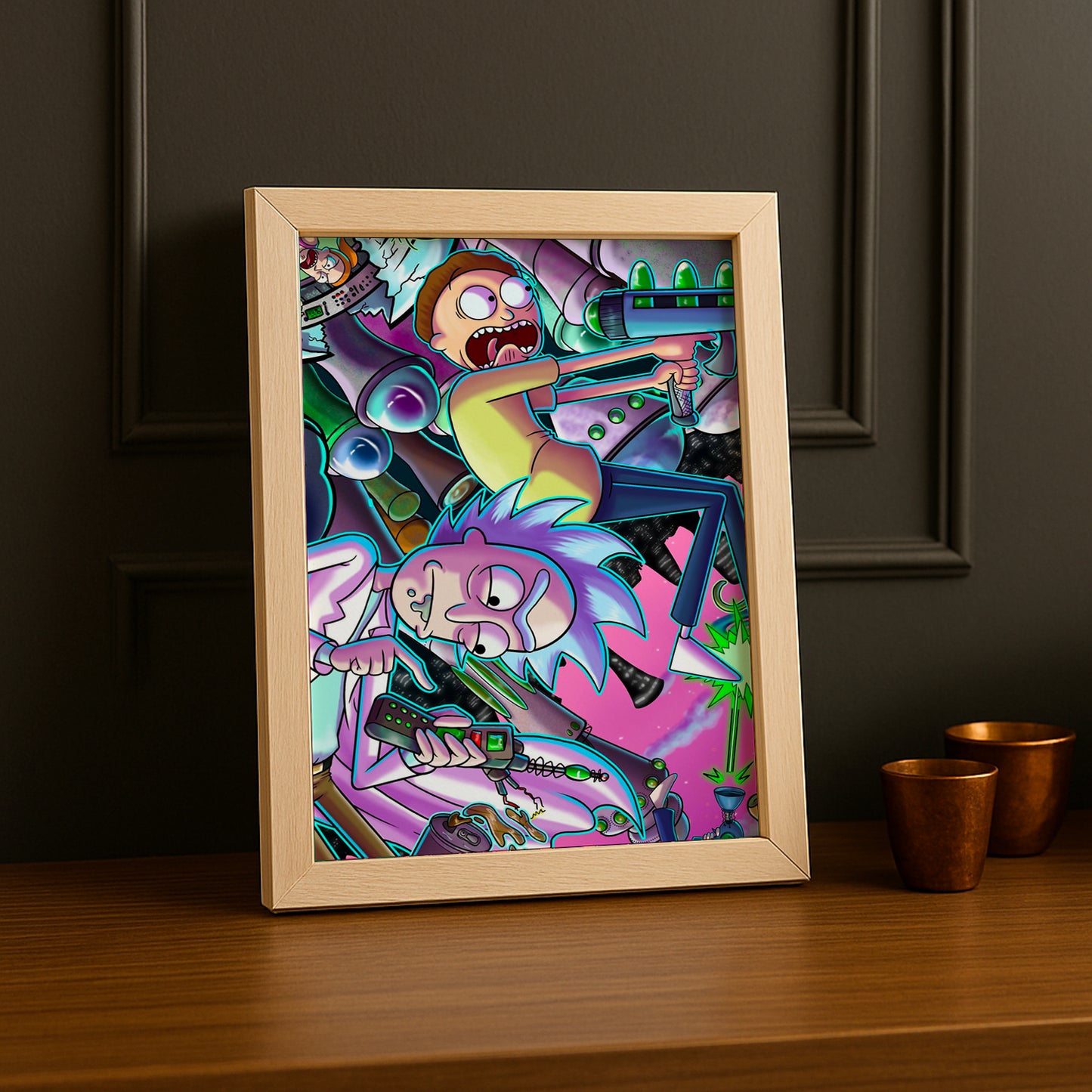 Cadre photo de Rick et Morty