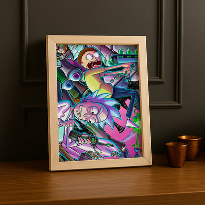 Cadre photo de Rick et Morty