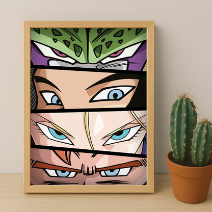 Poster Dragon Ball Z - Eyes Androids