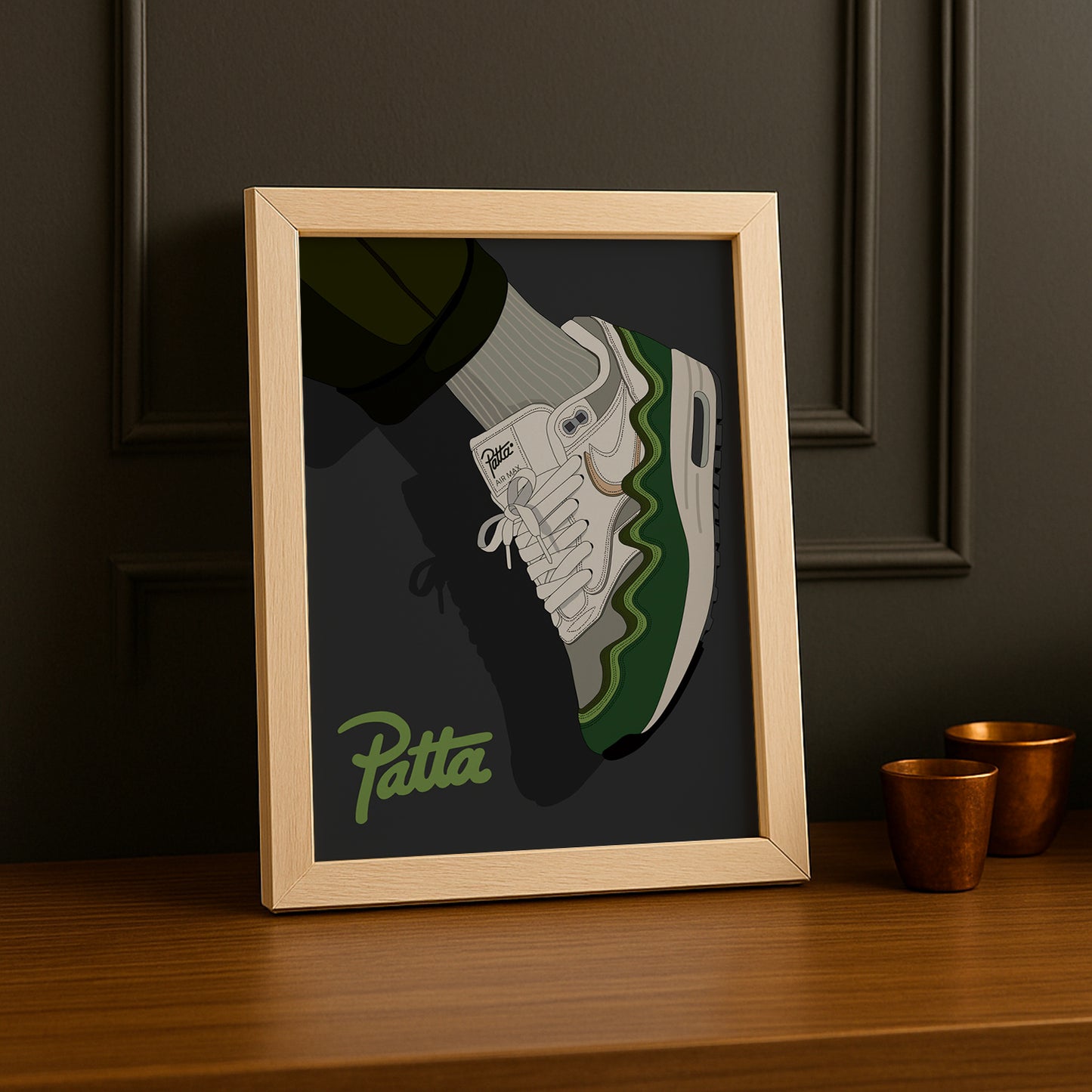 Cadre photo Nike Air Max Patta vert