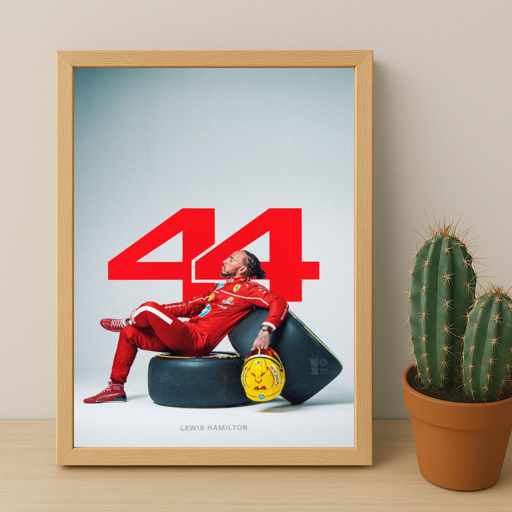 Poster encadrée Formule 1 - Lewis Hamilton 44