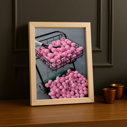 Poster Photo Tennis - Balle Rose