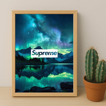 Poster Supreme - Aurore Boréale