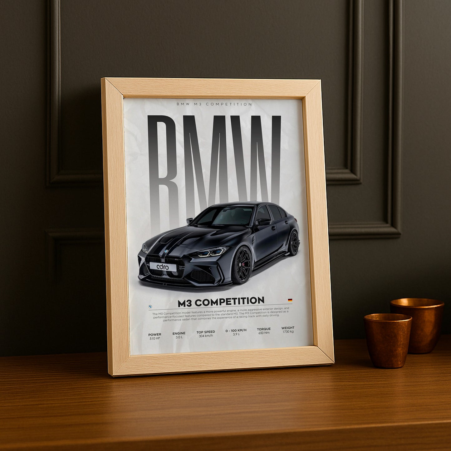 Cadre photo BMW M3 Competition