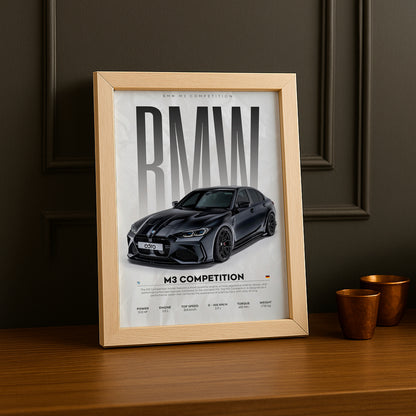 Cadre photo BMW M3 Competition