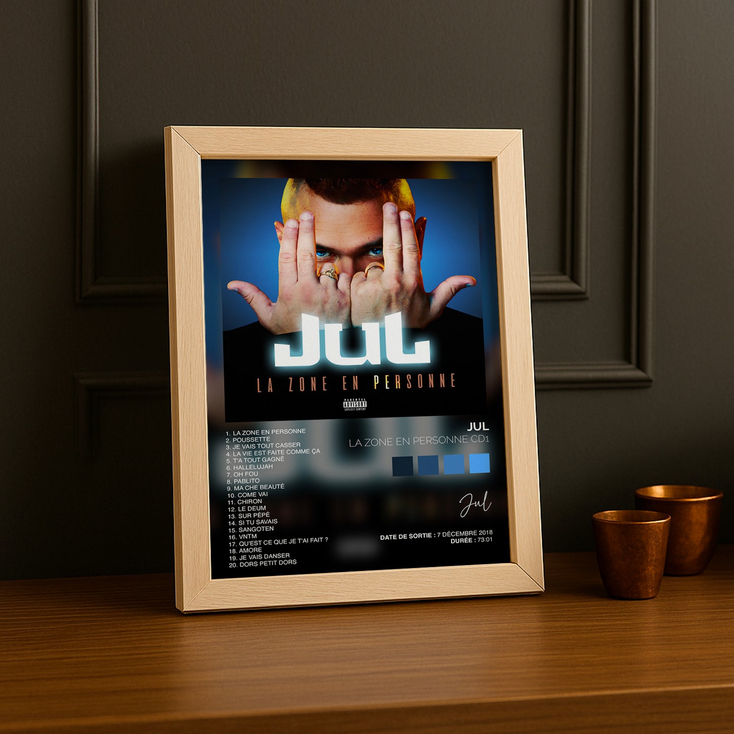 Poster Jul - Album La zone en personne