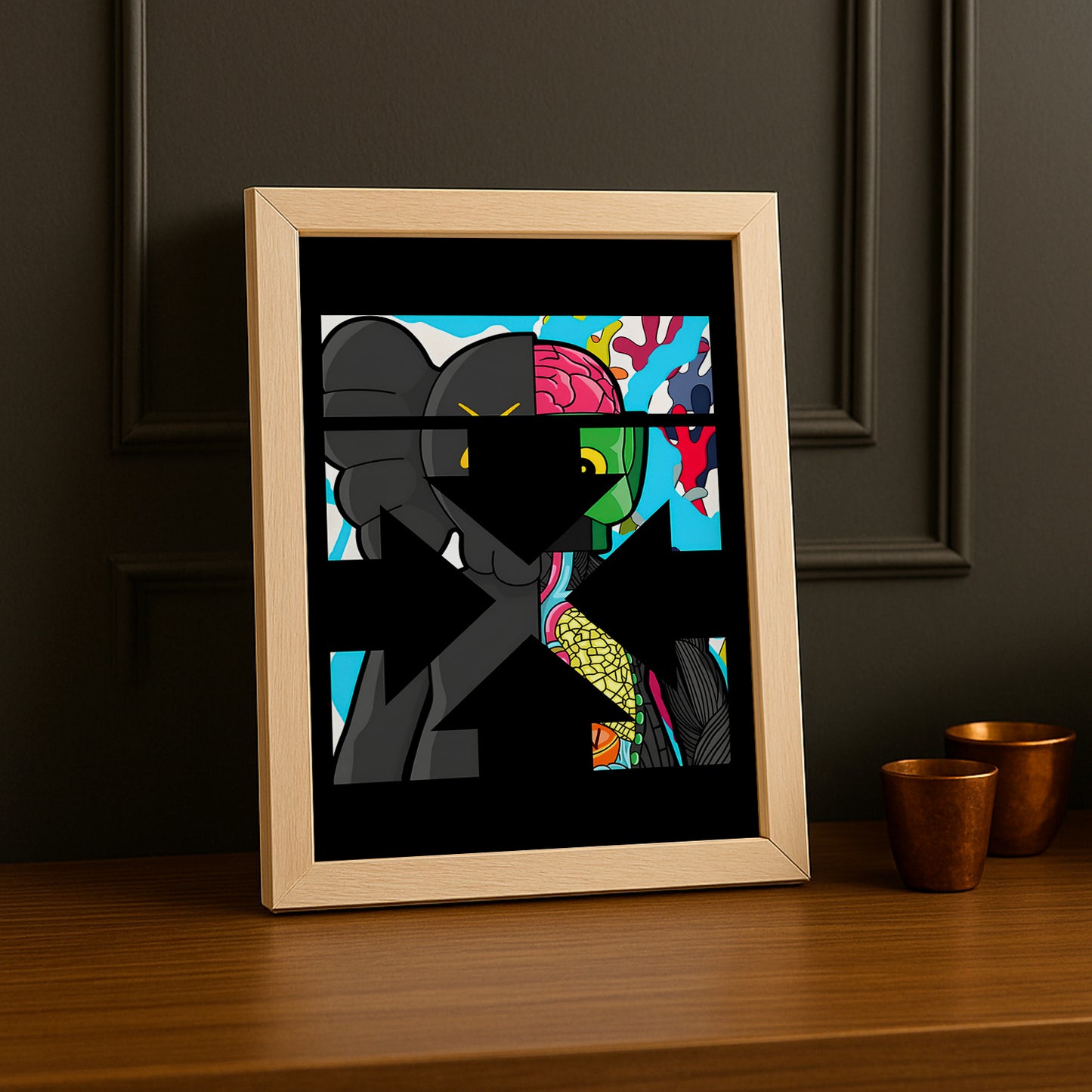 Cadre photo Off-White x Kaws